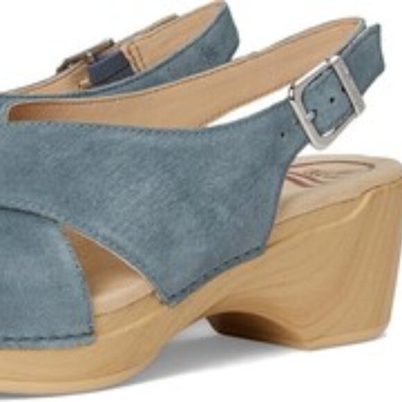 NEW DANSKO Suede Sloane Comfort Sandals in denim for women 1225 4t2 - Picture 8 of 10
